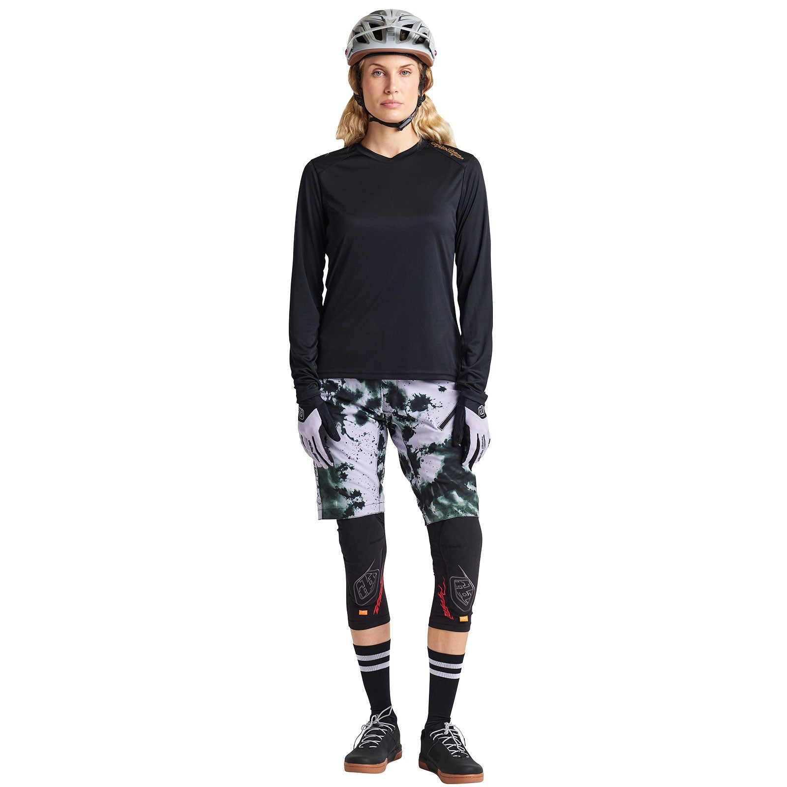 Womens Lilium LS Jersey Solid Black - Image 2