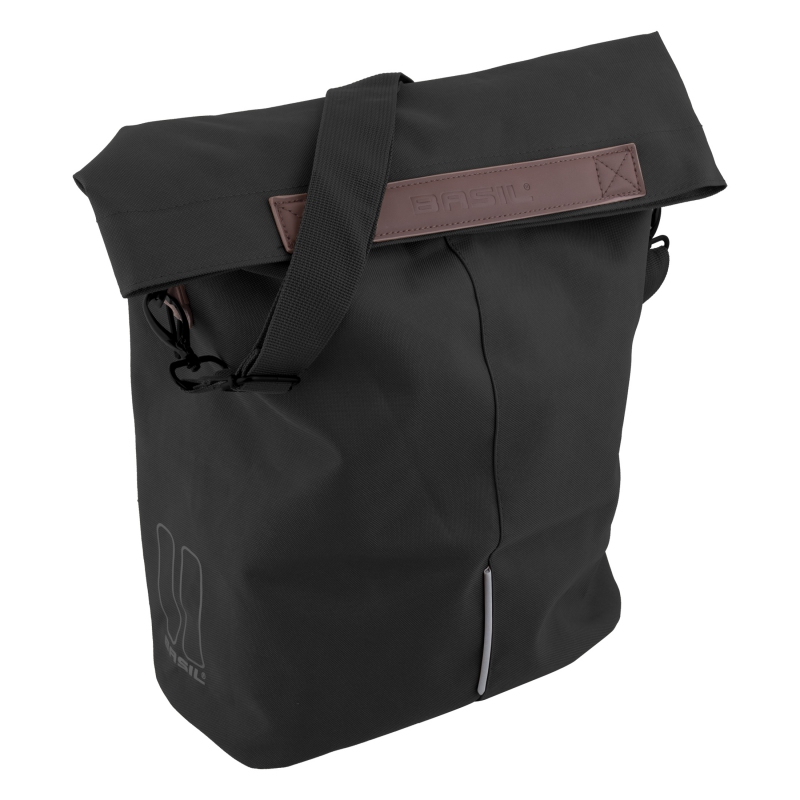 Basil City Shopper Pannier Bag Hook-On 11.8x7x19.4` 854 c.i. Black Basil City Shopper Pannier Bag Hook-On 11.8x7x19.4` 854 c.i. Black