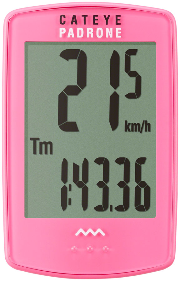 CatEye Padrone Bike Computer - Wireless Pink CatEye Padrone Bike Computer - Wireless Pink