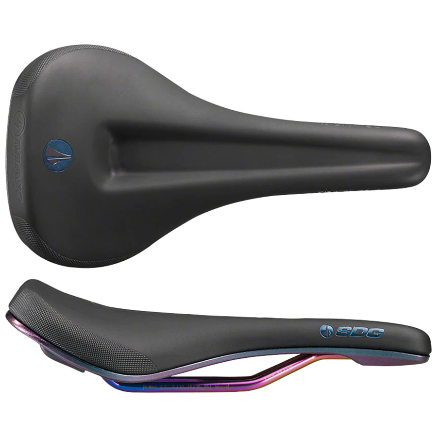 SDG Bel-Air V3 Max Saddle Lux-Alloy Rails Black/Oil-Slic
