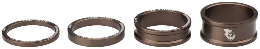 Wolf Tooth Precision Headset Spacers - 3/5/10/15mm