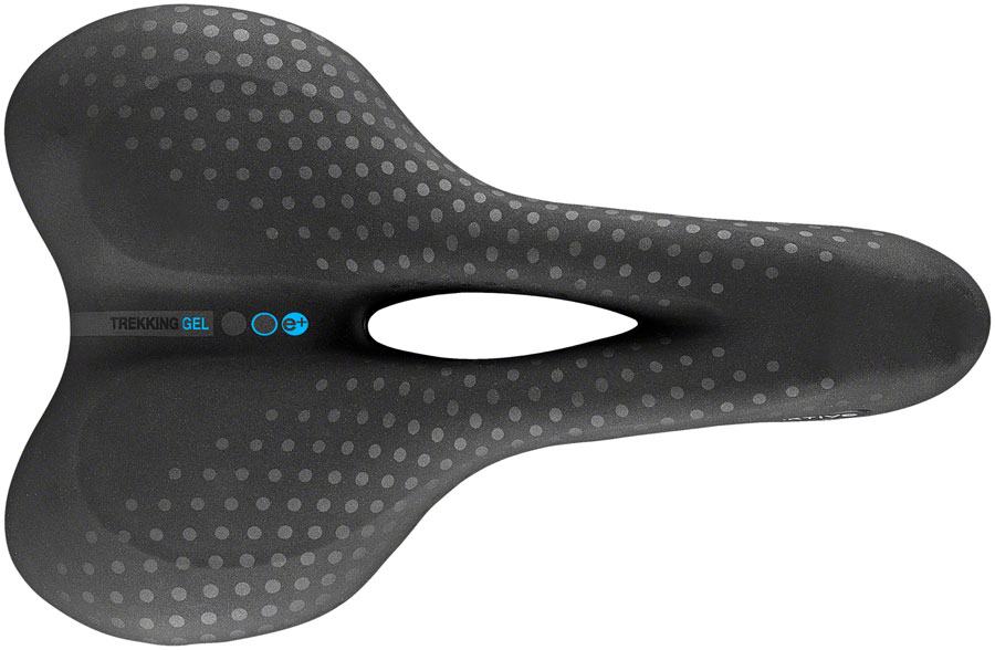 Selle San Marco Trekking Open-Fit Gel Saddle - Steel Black Men's Small