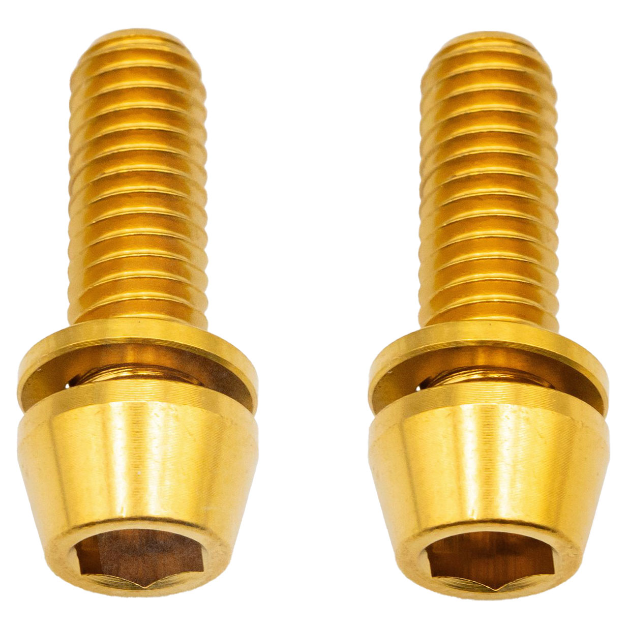 Better Bolts Ti Post Mount Caliper Bolts 18mm Gold 2/Count