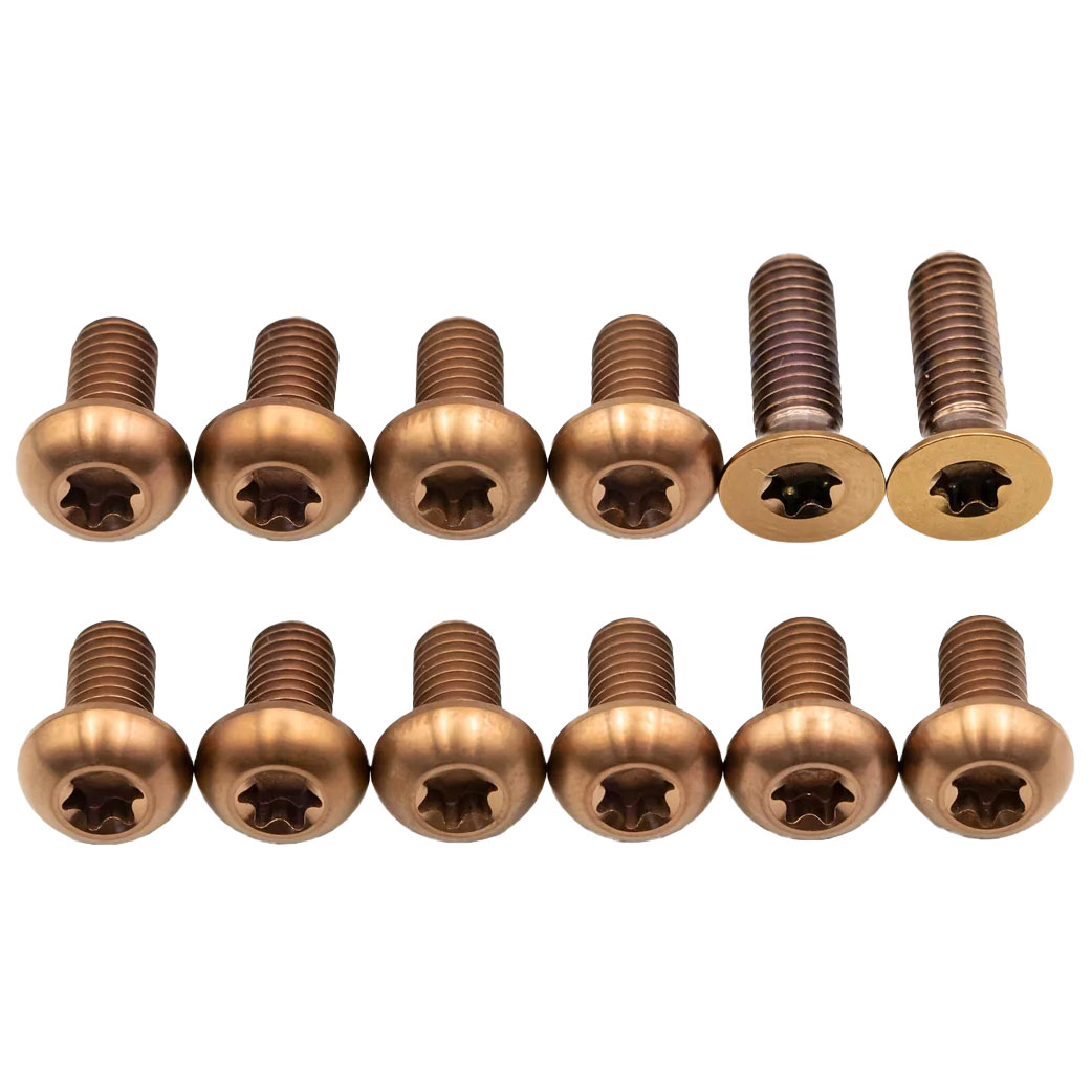 Better Bolts Titanium Sensor Rotor Bolt Kit Copper 12/Count