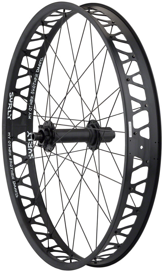 Quality Wheels Bear Pawls / Other Brother Darryl Rear Wheel - 26" Fat 12 x 197mm 6-Bolt HG 11 MTN BLK 32H