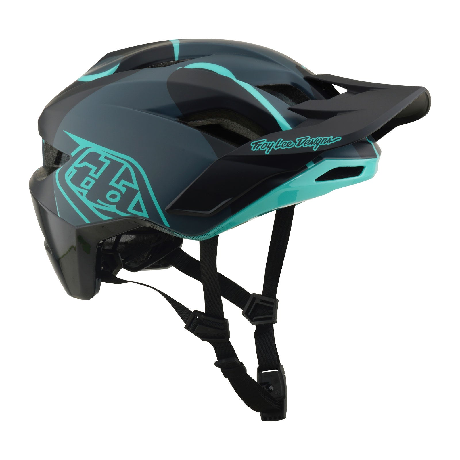 Flowline SE Helmet Badge Carbon / Real Teal - Image 7