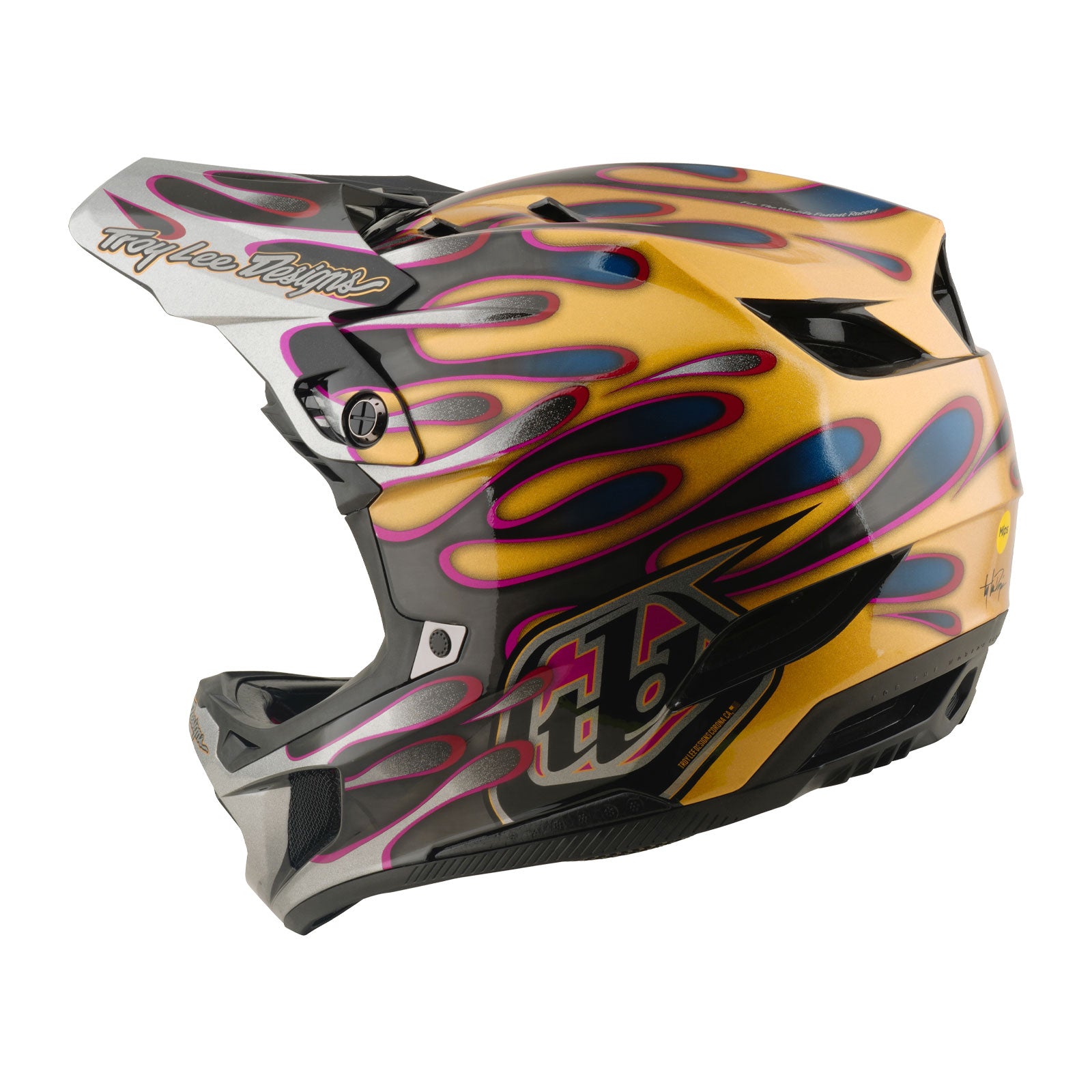 D4 Carbon Helmet Overspray Gold / Black - Image 5