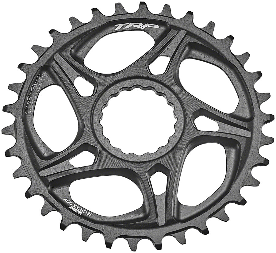 TRP CR-M8070 Boost Direct Mount Chainring - 7-Speed DH CINCH Mount 6mm Offset 7075-T6 Aluminum Sandblasted BLK variant 2