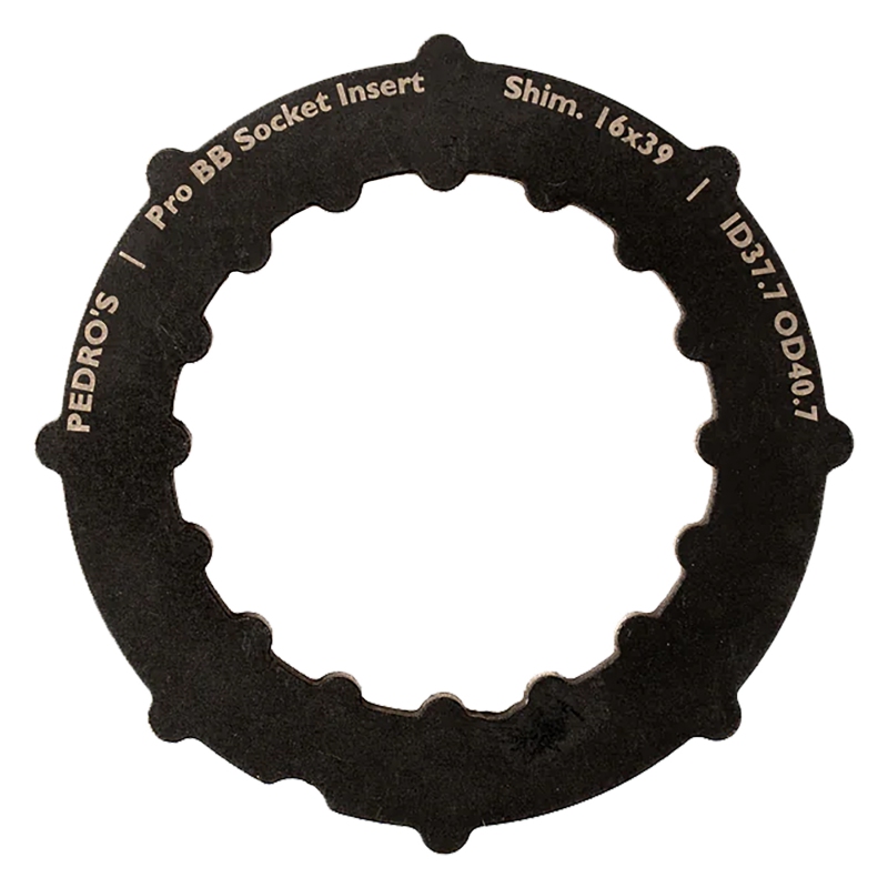 Pedros Pro BB Socket System Insert BB Adapter Tool Black 16-Notch 39mm 6460763 Shimano