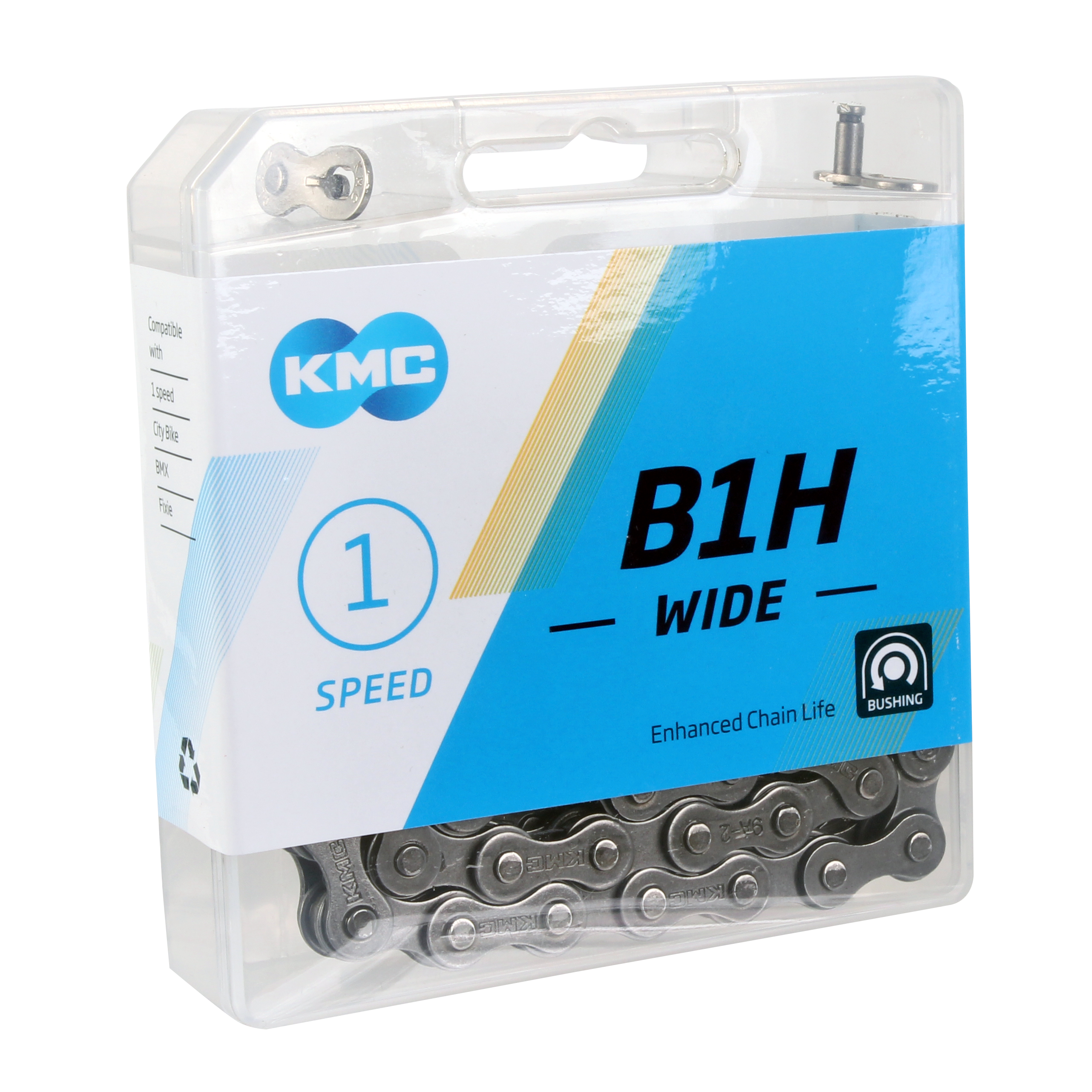 KMC B1H BMX Heavy Duty Chain Silver KMC B1H BMX Heavy Duty Chain Silver