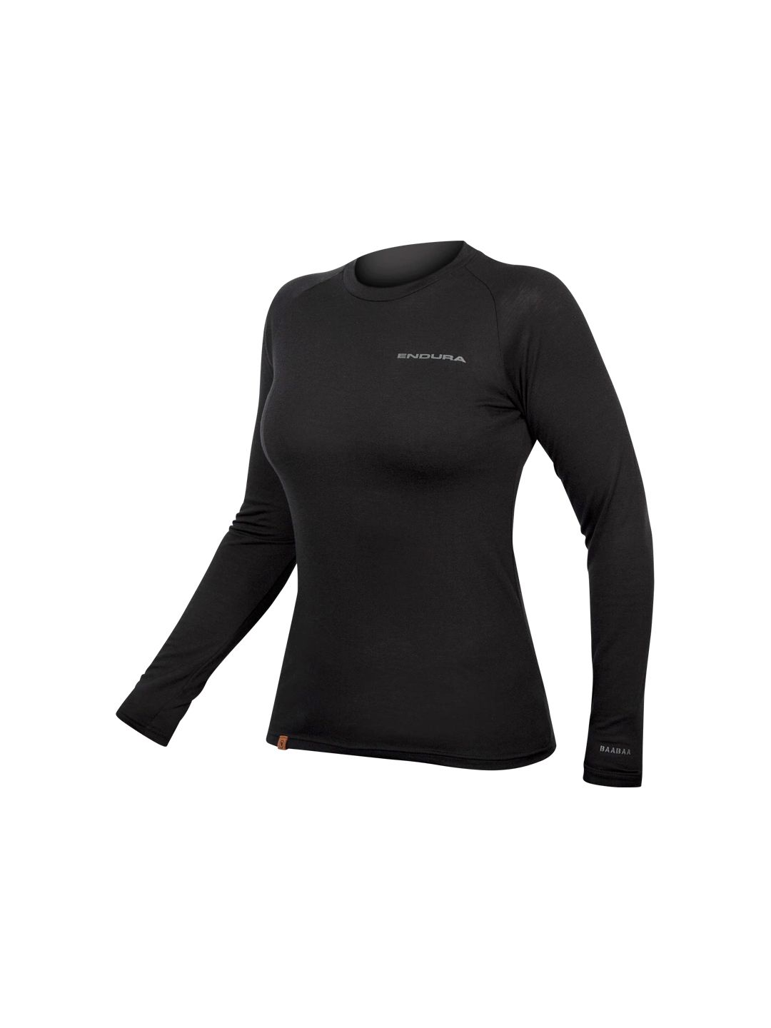 Endura BaaBaa Blend Long Sleeve Women Small Black Baselayer