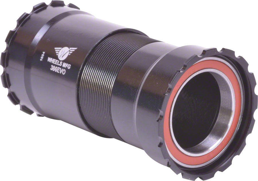 Wheels Manufacturing 386 EVO Bottom Bracket Angular Contact Bearings BLK Cups Wheels Manufacturing 386 EVO Bottom Bracket Angular Contact Bearings BLK Cups