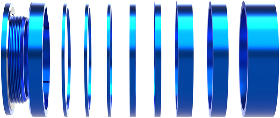 Wheels Manufacturing SOLO-HG Single Speed Conversion Kit - For HG Style Hubs Blue