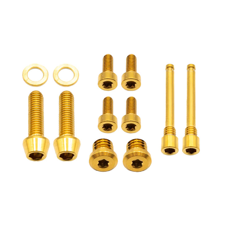 Better Bolts TRP DHR EVO Brake Bolt Gold 12/Count