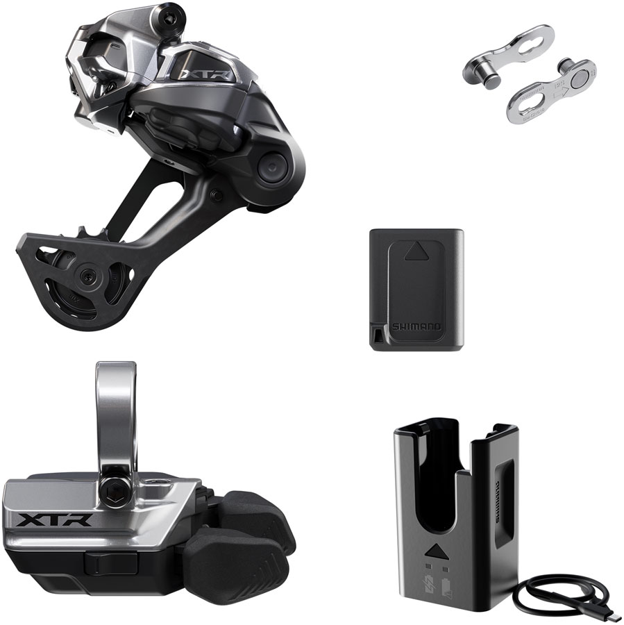 Shimano XTR M9250 Di2 Wireless Upgrade Kit - Includes M9250-SGS Rear Derailleur M9250-R Shifter Battery Charger Quick Link