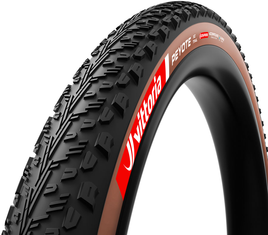 Vittoria Peyote XC Trail Tire - 29 x 2.40 Tubeless Folding BLK/Brown 4C Graphene
