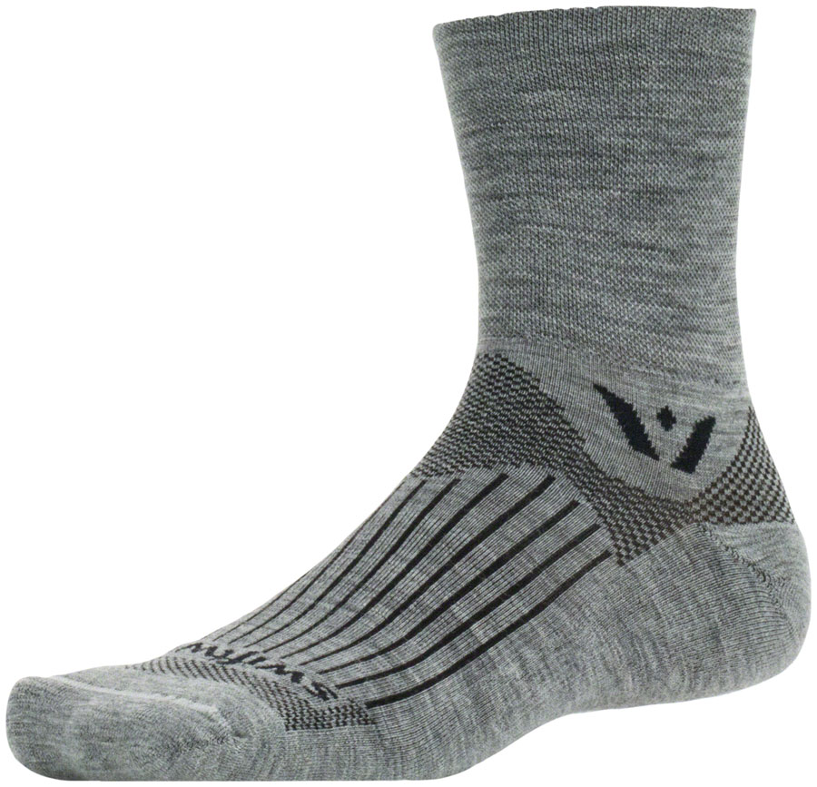 Swiftwick Pursuit Quarter Crew Socks - 4" Black variant 3