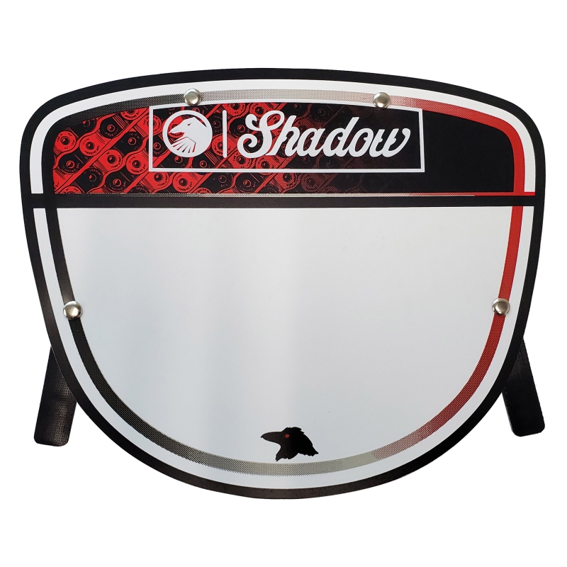 The shadow conspiracy Interlock Number Plate  White/Black/Red