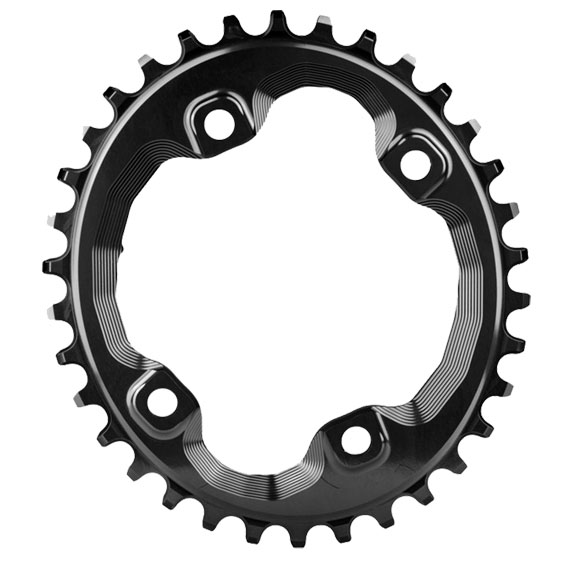 absoluteBLACK Oval 96 BCD Chainring Shimano XT M8000 - 30t 96 Shimano Asymmetric BCD 4-Bolt Narrow-Wide BLK variant 2