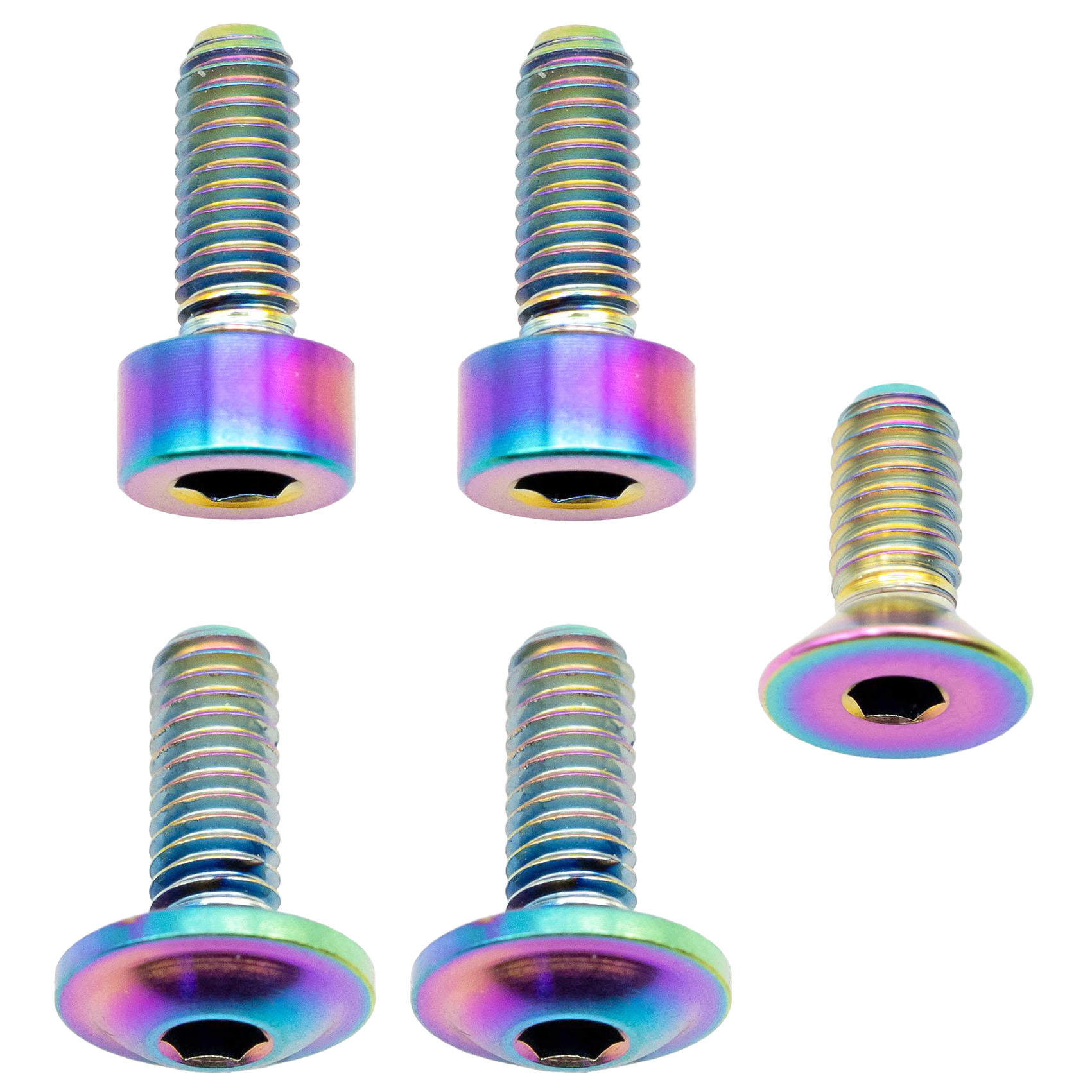 Better Bolts Fox 36 Fork Ti Bolt Kit 2016-2020 Fit4 Rainbow 5/Ct