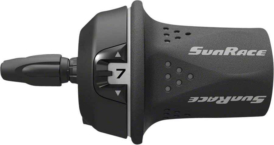 SunRace M21 Twist Shift Rear 8-Speed: Gray SunRace M21 Twist Shift Rear 8-Speed: Gray