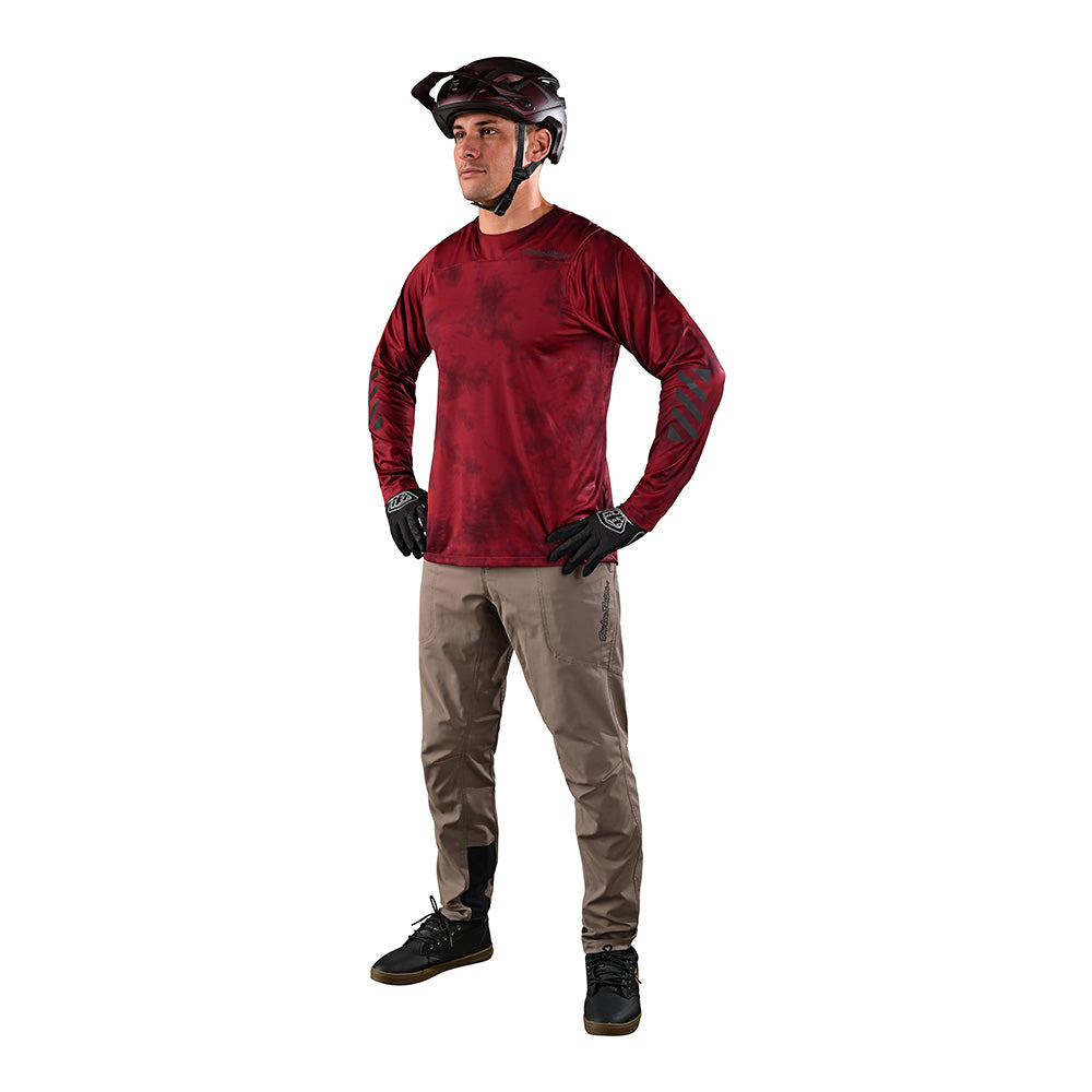 Skyline LS Chill Jersey Tie Dye Wine - Image 5