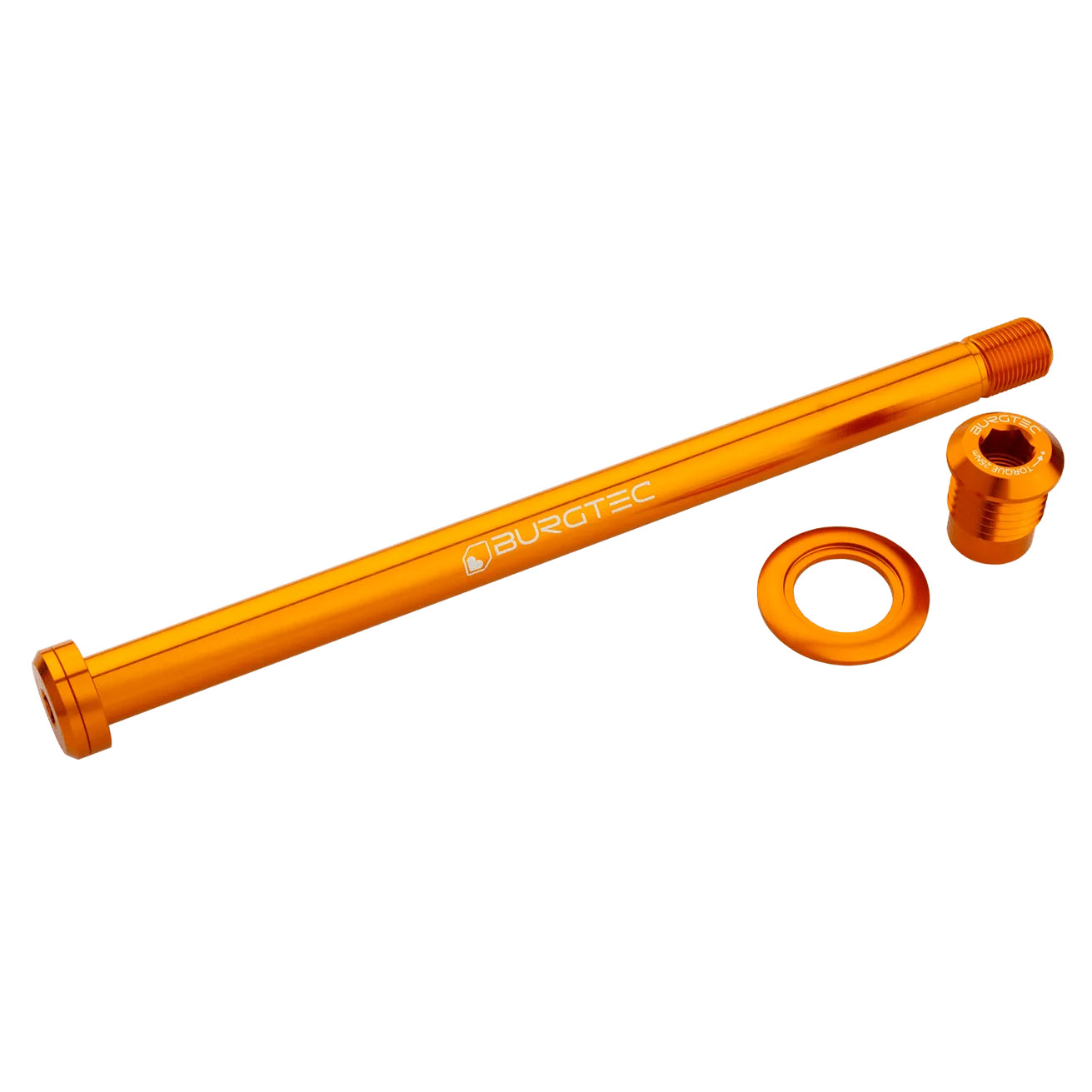 Burgtec Trek 184.5mm Rear Axle Iron Bro Orange