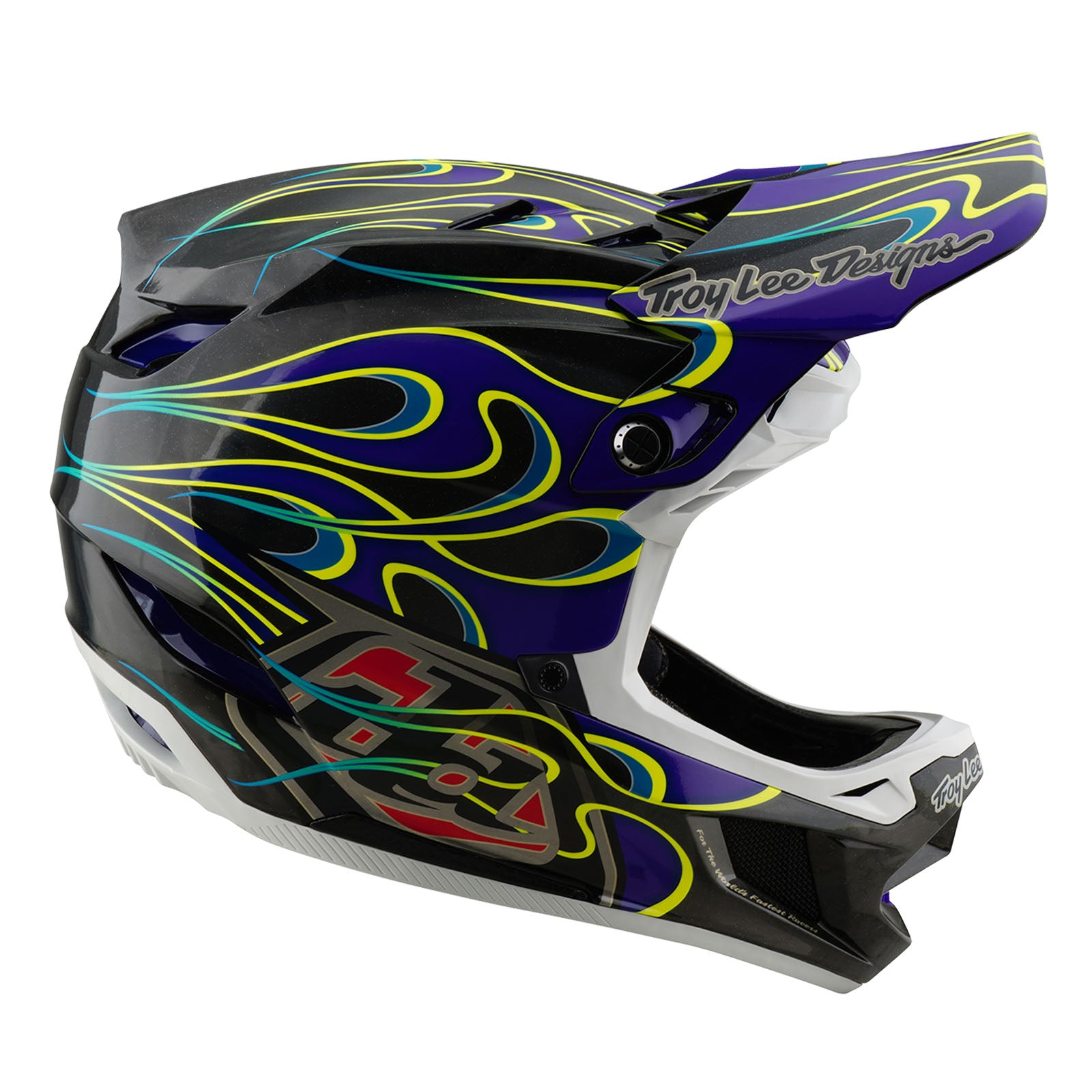 D4 Carbon Helmet Torched Black / Purple - Image 5