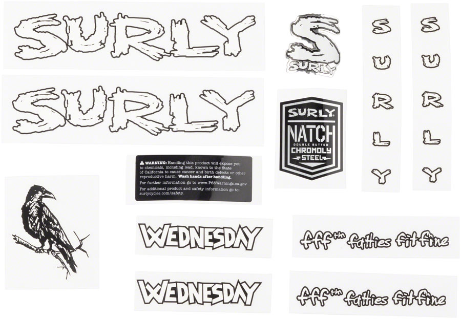 Surly Wednesday Decal Set variant 3
