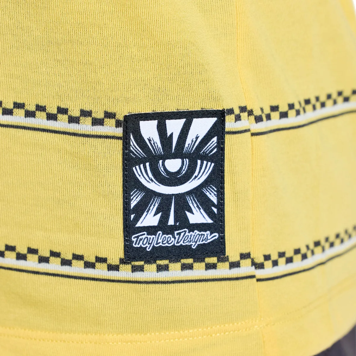 Womens Lilium Ride SS Tee Checked Out Butter - Image 12