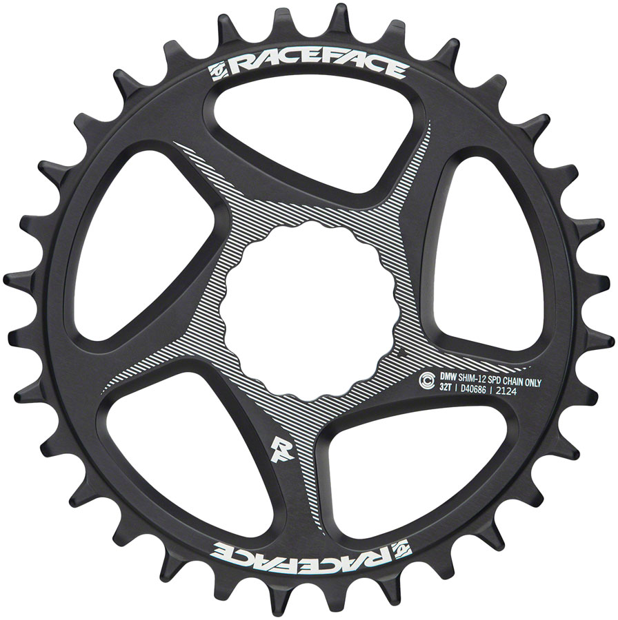 RaceFace Direct Mount Wide Chainring - CINCH For Shimano 12-Speed HG+ Compatible Chain, Black - Image 6