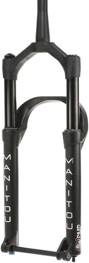 Manitou Mastodon Comp Suspension Fork - 26" 100 mm 15 x 150 mm 44 mm Offset Matte BLK Standard Gen 3 Manitou Mastodon Comp Suspension Fork - 26" 100 mm 15 x 150 mm 44 mm Offset Matte BLK Standard Gen 3