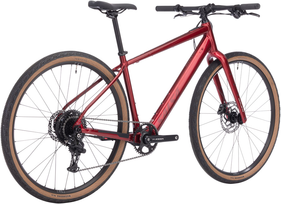 Salsa Confluence Flat Bar Essa 8 eBike - 700c Aluminum Canyon Red - Image 3