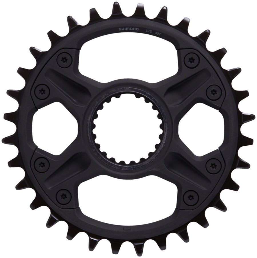 Shimano Deore FC-M6100-1 Direct Mount Chainring - 12-Speed Black variant 2