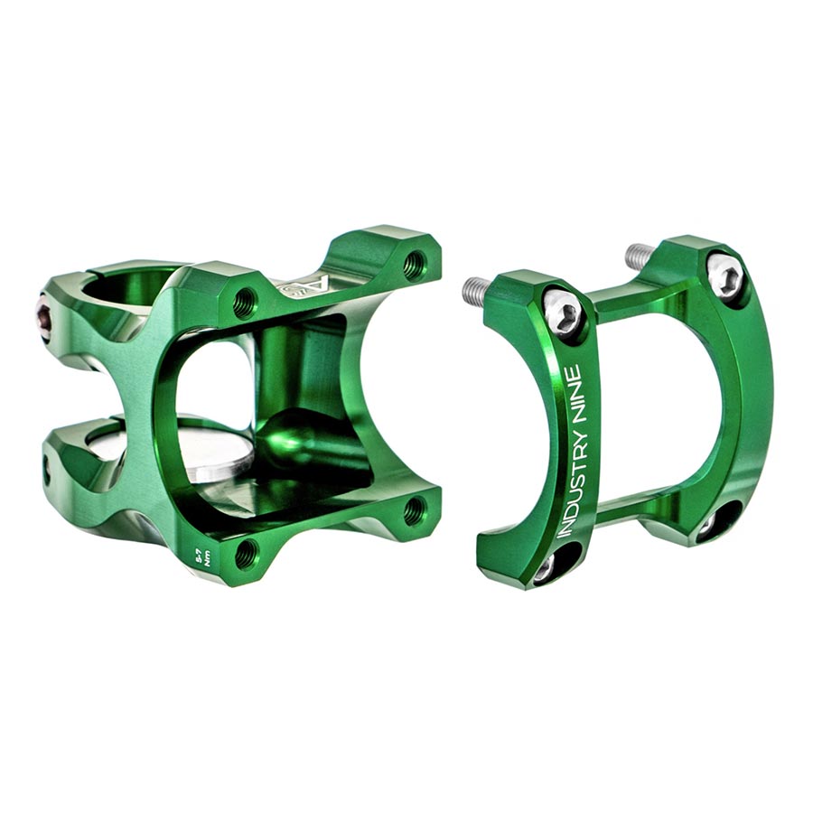 Industry Nine A35 Stem Diameter: 35mm Length: 40mm Steerer: 1-1/8'' 8° Green