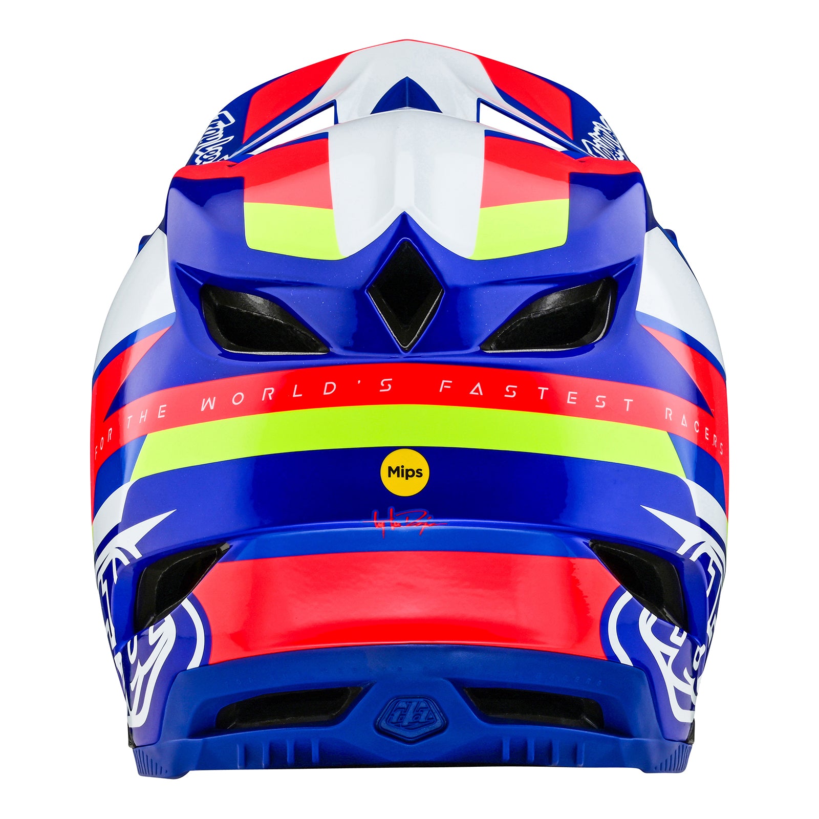 D4 Composite Helmet Omega White / Blue - Image 3