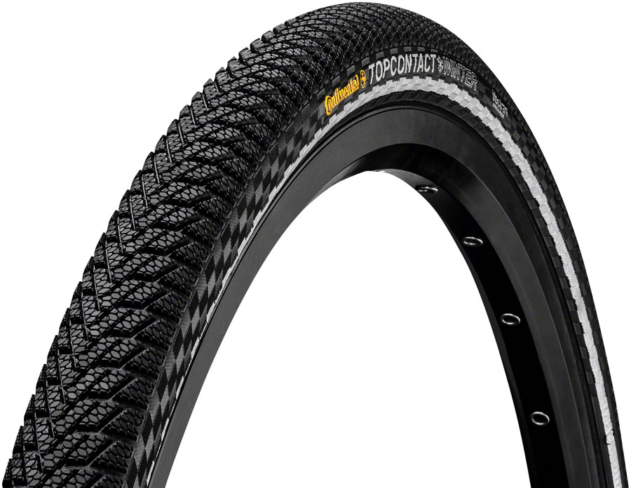 Continental Top Contact Winter II Premium Tire - Clincher, Folding, Black/Reflex, Vectran Breaker, E50