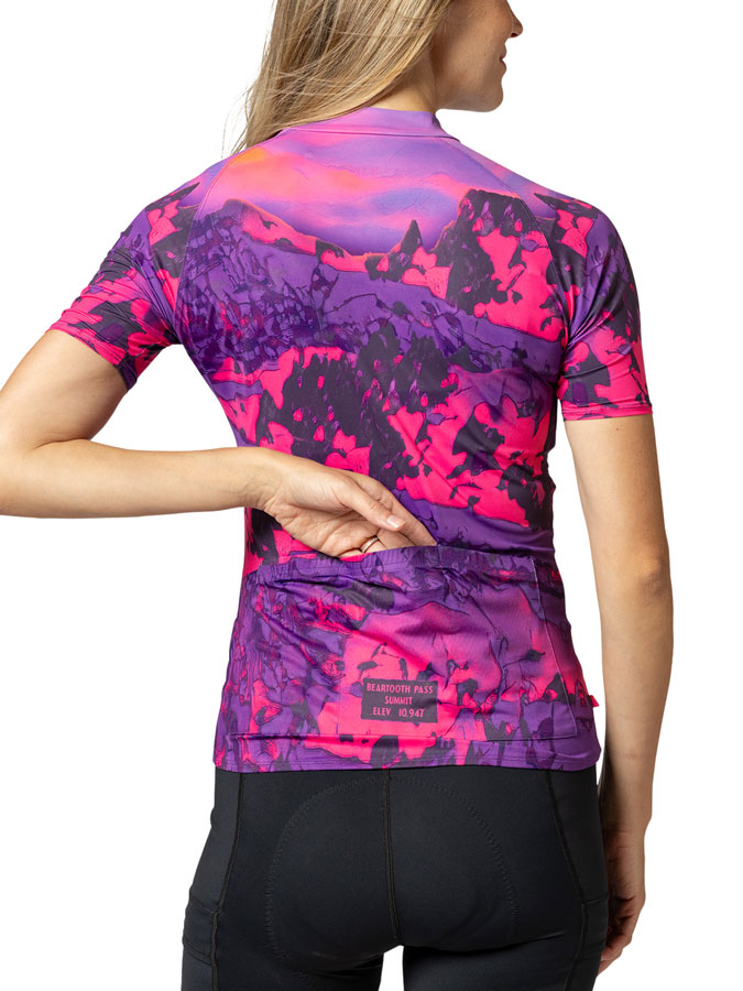 Terry Soleil Short Sleeve Jersey - Beartooth Fuchsia - Image 2
