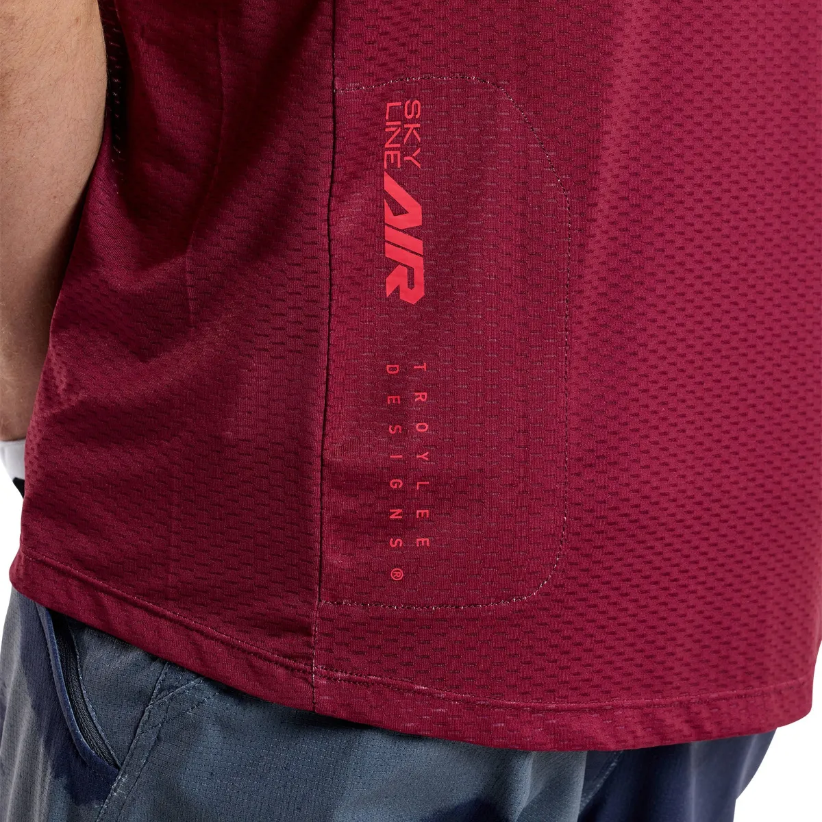 Skyline Air Short Sleeve Jersey Mono Oxblood - Image 13