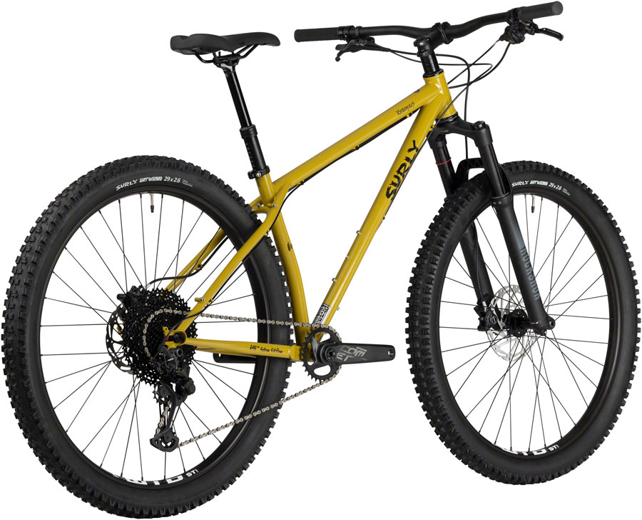 Surly Krampus Front Suspension Bike - 29", Steel, Nose Drip Curry - Image 3