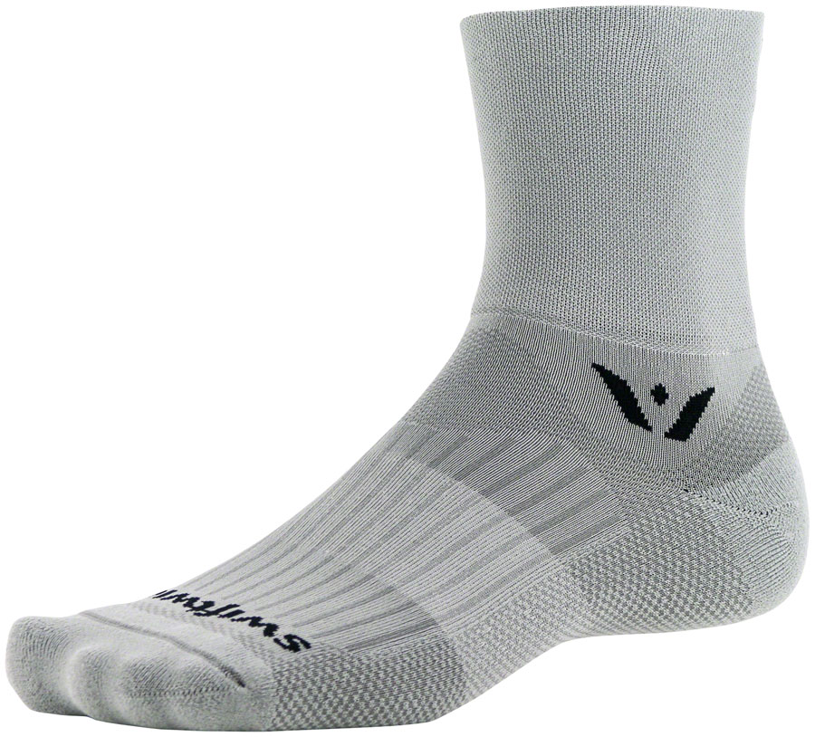 Swiftwick Aspire Four Socks - 4" Pewter Medium