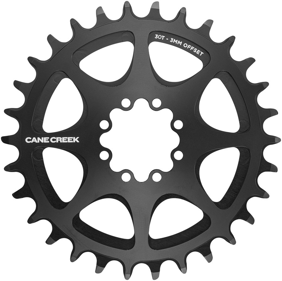 Cane Creek Direct Mount Chainring - 30t 8-Bolt Direct Mount 3mm Offset Black Cane Creek Direct Mount Chainring - 30t 8-Bolt Direct Mount 3mm Offset Black