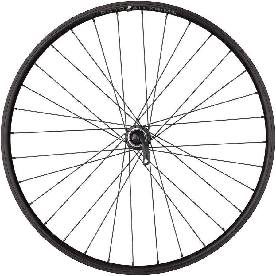 Quality Wheels Value Double Wall Series Disc Front Wheel - 650b QR x 100mm Center-Lock BLK 28H - Image 7