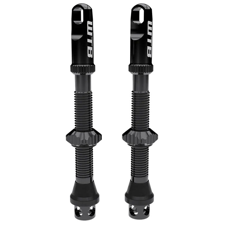 WTB TCS Alloy Max-Flow Presta Valve Stem 65mm Blk Pair