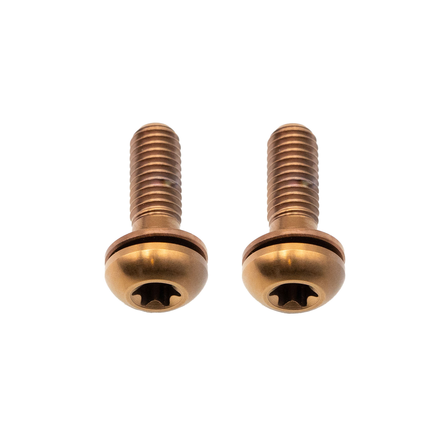 Better Bolts Titanium Flat Mount Bolt Kit 15mm Copper 2/Count