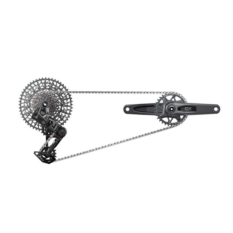 SRAM GX T-Type Eagle AXS Groupset 170mm Dark Polar