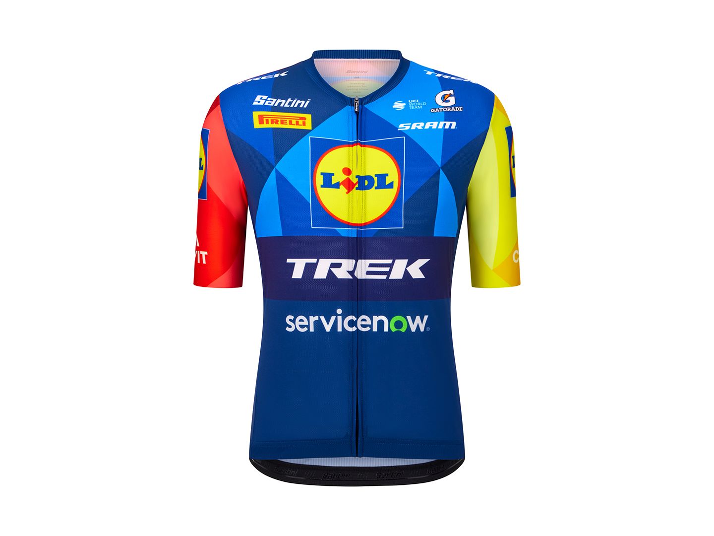 Santini Trek Replica Blue/Yellow Jersey variant 2