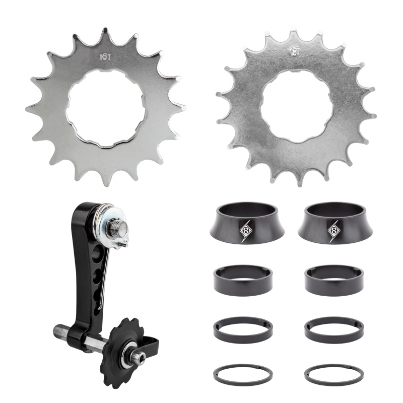 Origin8 Single Speed Conversion Kit Conversion Kit 16/18T Black AL6061