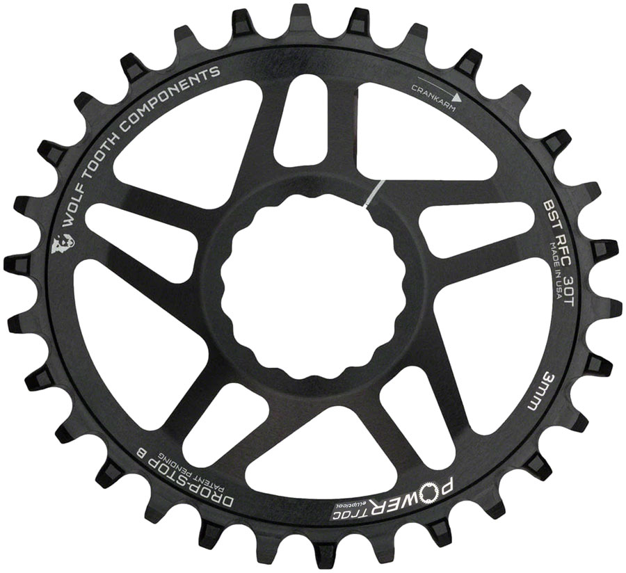 Wolf Tooth Elliptical Direct Mount Chainring - RaceFace/Easton, CINCH, Direct Mount variant 3