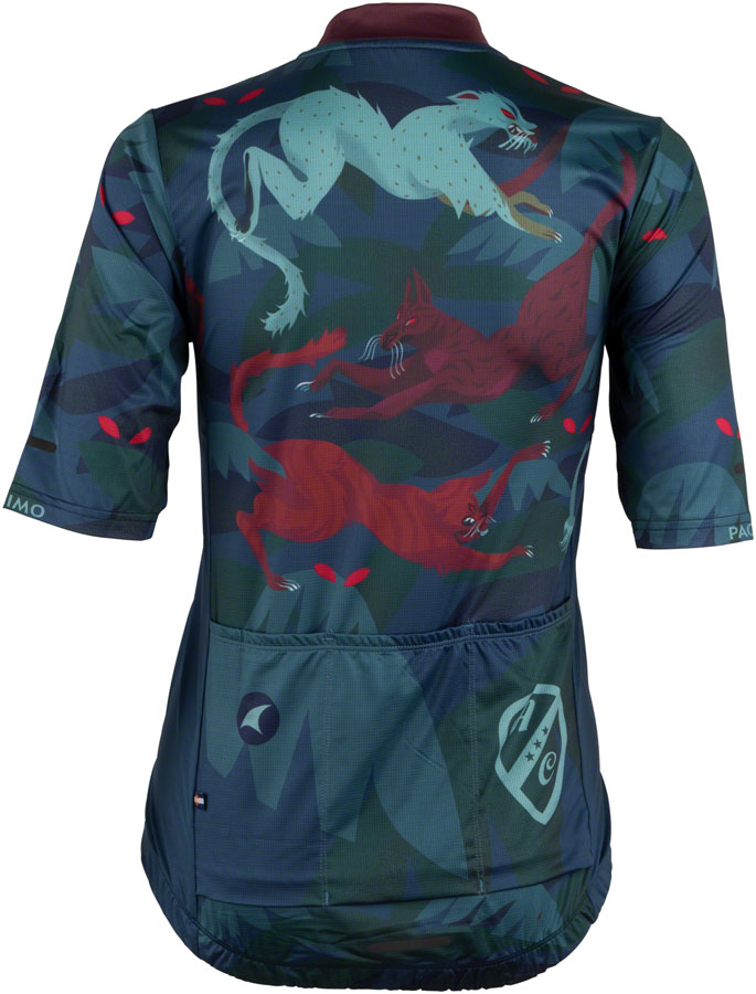 All-City Night Claw Women's Jersey - Dark Teal Spruce Green Mulberry - Image 2